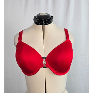 Soma Bra Women's 42D Vanishing 360 Perfect Coverage Red Front Clasp